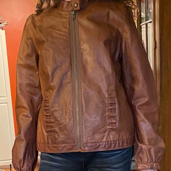 VINTAGE LEATHER JACKET 🧥 NWOT - Picture 2 of 12